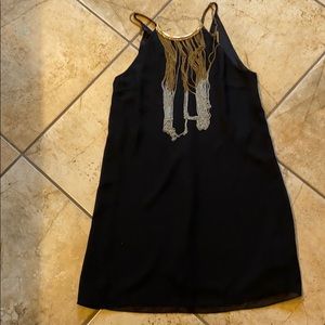 Black cocktail dress, mini